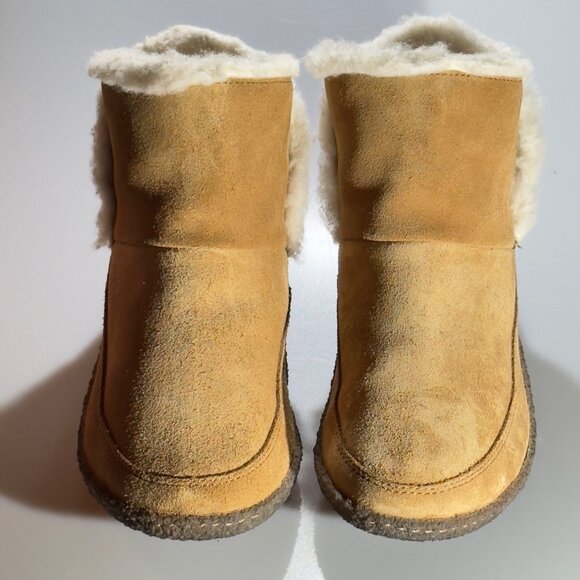 SOREL Women's Suede Ankle Booties Faux Shearling Lining Size 8.5 US EU 39.5 - Picture 2 of 11